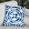 Cobalt Tile Iv Throw Pillow By World Art Group