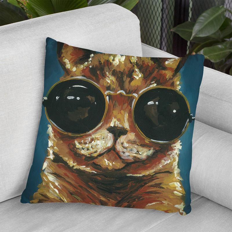 Dapper Animal I Throw Pillow By World Art Group