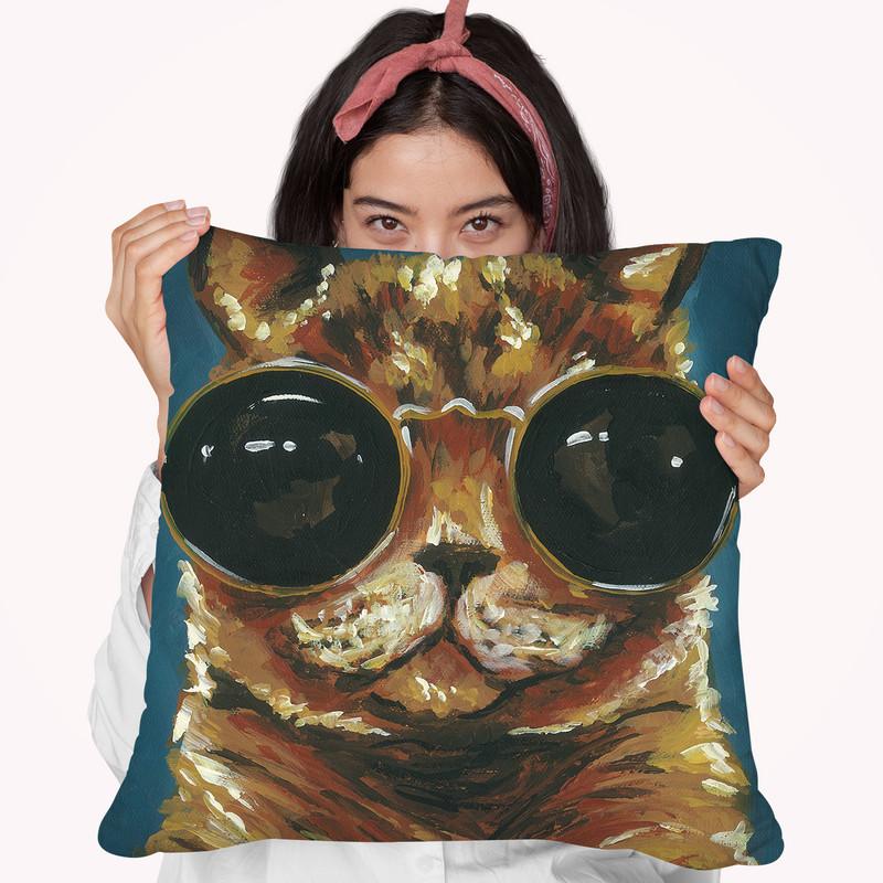 Dapper Animal I Throw Pillow By World Art Group