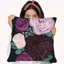Dark & Dreamy Floral Ii Throw Pillow By World Art Group
