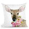 Deer Spring Ii Throw Pillow By World Art Group