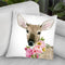 Deer Spring Ii Throw Pillow By World Art Group