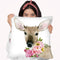 Deer Spring Ii Throw Pillow By World Art Group