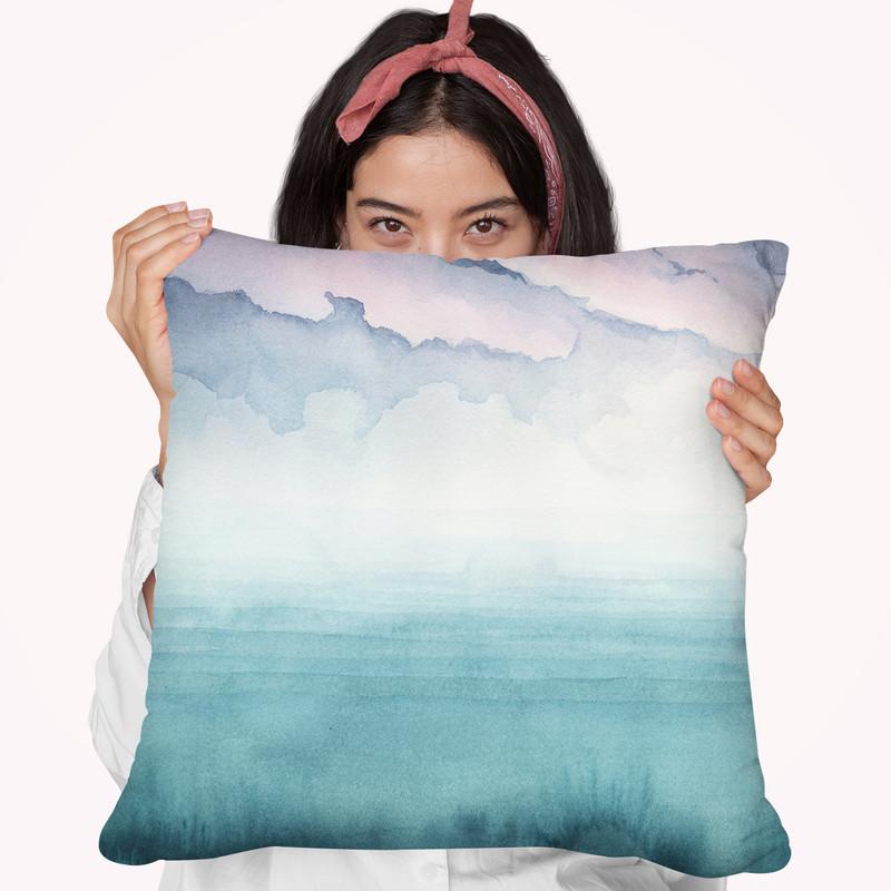 Dusk On The Bay I Throw Pillow By World Art Group