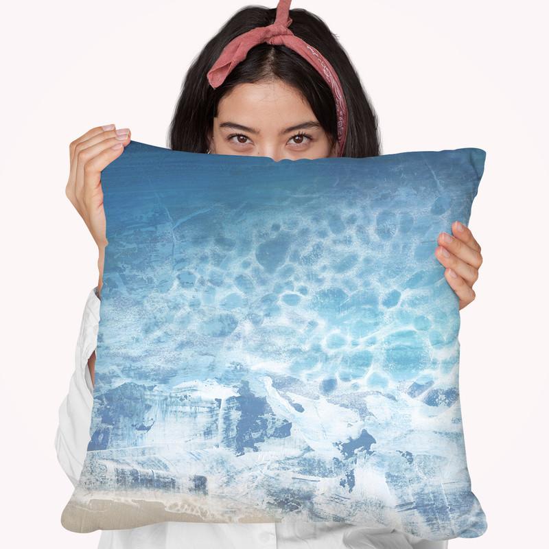 Ebb & Flow Ii Throw Pillow By World Art Group