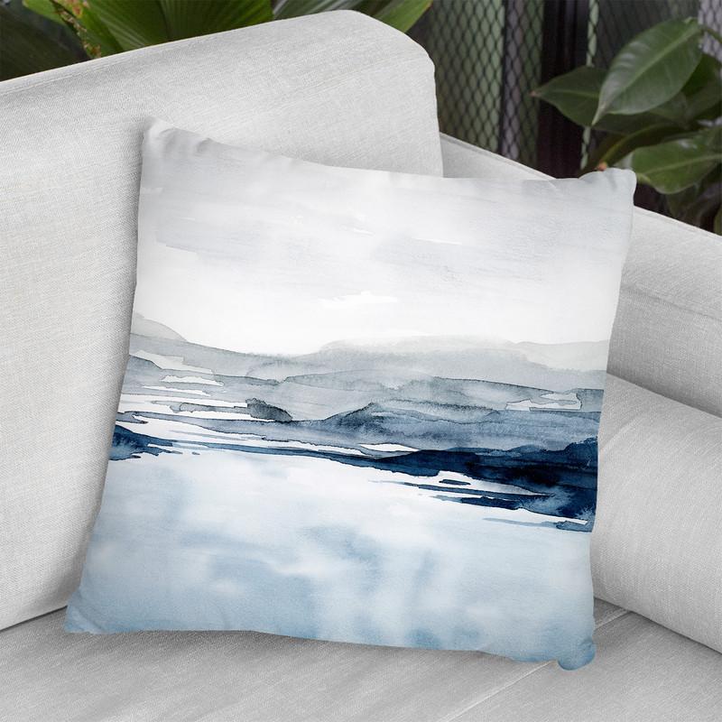 Faded Horizon Ii Throw Pillow By World Art Group