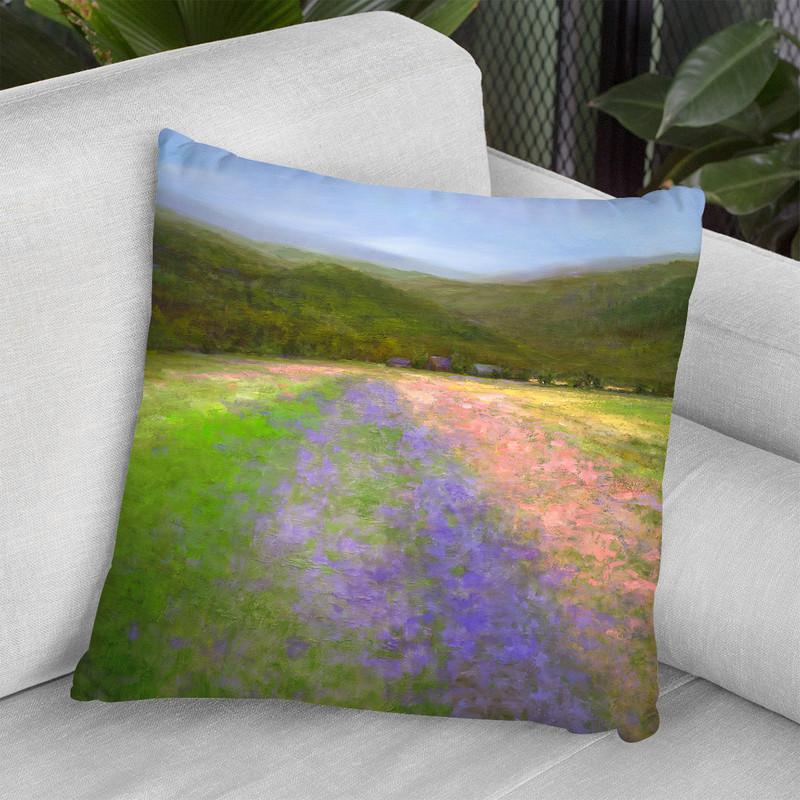 Flowers Of Half Moon Bay I Throw Pillow By World Art Group