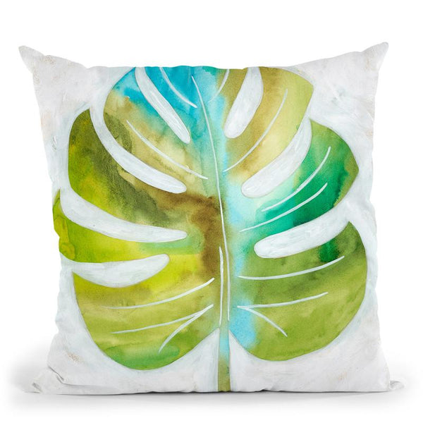 Ocean Side Palms Iii Throw Pillow By World Art Group