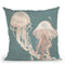 Jellyfish Dance I Throw Pillow By World Art Group