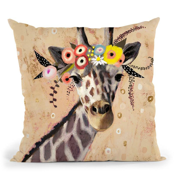 Klimt Giraffe Ii Throw Pillow By World Art Group