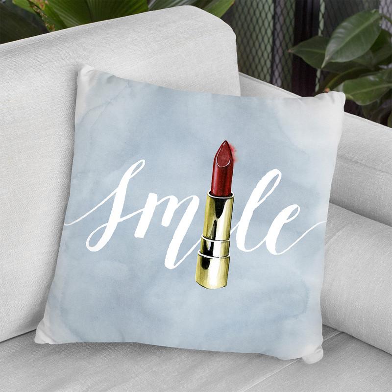Let'S Makeup Iv Throw Pillow By World Art Group