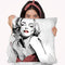 Marilyn'S Pose Red Dress Throw Pillow By World Art Group