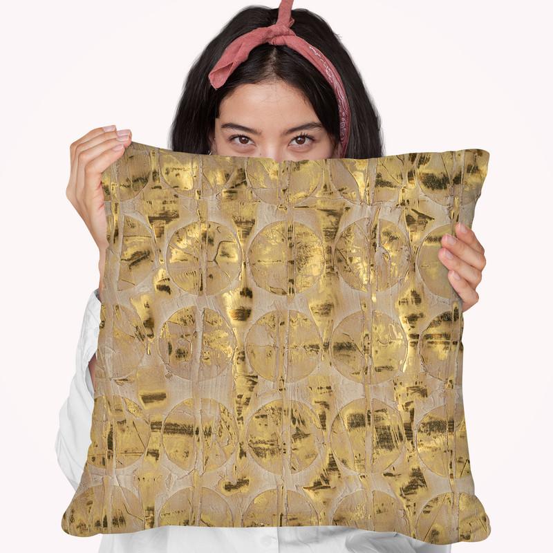 Neutral Andaman I Throw Pillow By World Art Group