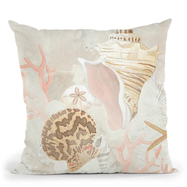 Shell Collector Fresco I Throw Pillow By World Art Group