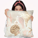 Shell Collector Fresco I Throw Pillow By World Art Group