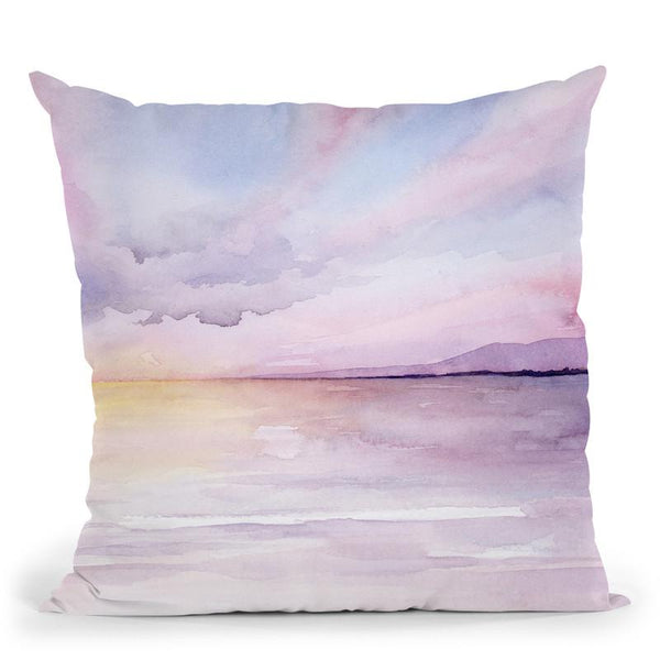 Pale Sunset Ii Throw Pillow By World Art Group