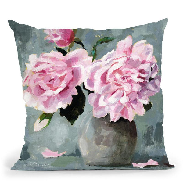Peony Study I Throw Pillow By World Art Group