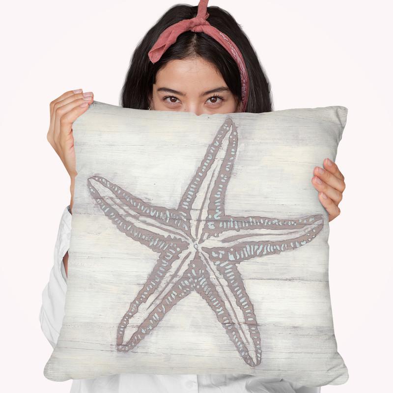 Driftwood Silhouette I Throw Pillow By World Art Group