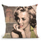 The Thinker Red Lips Throw Pillow By World Art Group