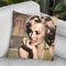 The Thinker Red Lips Throw Pillow By World Art Group