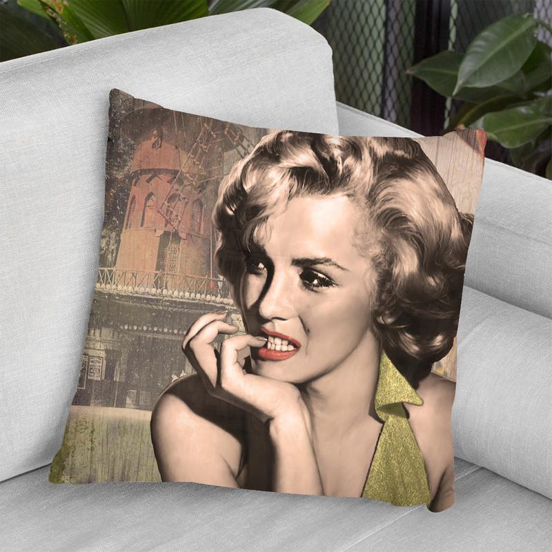 The Thinker Red Lips Throw Pillow By World Art Group