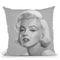 True Blue Marilyn Throw Pillow By World Art Group