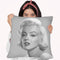 True Blue Marilyn Throw Pillow By World Art Group