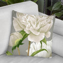 White Peonies Ii Throw Pillow By World Art Group