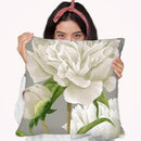 White Peonies Ii Throw Pillow By World Art Group