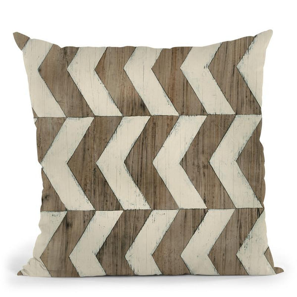 Driftwood Geometry Iii Throw Pillow By World Art Group