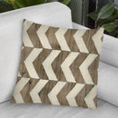 Driftwood Geometry Iii Throw Pillow By World Art Group