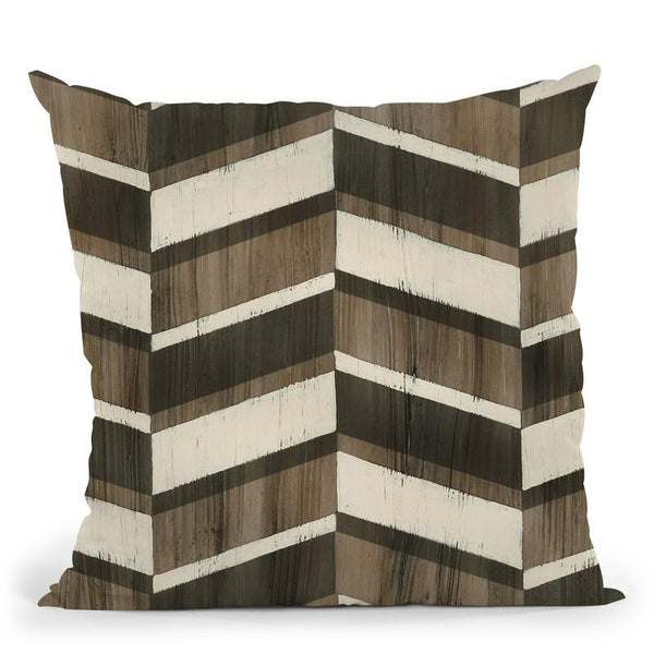 Driftwood Geometry Vii Throw Pillow By World Art Group