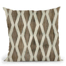 Driftwood Geometry Viii Throw Pillow By World Art Group