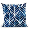 Cobalt Watercolor Tiles Iv Throw Pillow By World Art Group