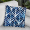 Cobalt Watercolor Tiles Iv Throw Pillow By World Art Group