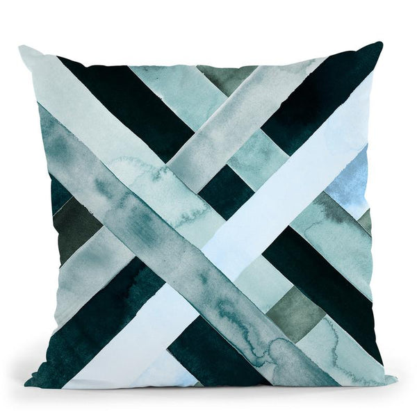 Watercolor Weave I Throw Pillow By World Art Group