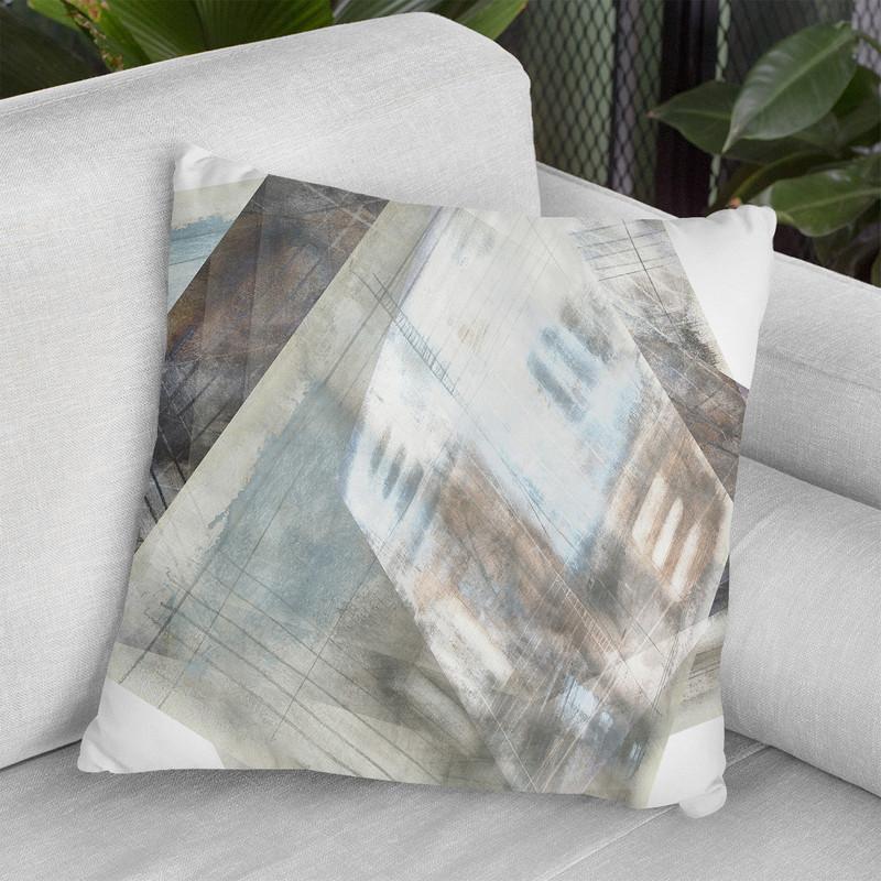 Faceted Illusion I Throw Pillow By World Art Group