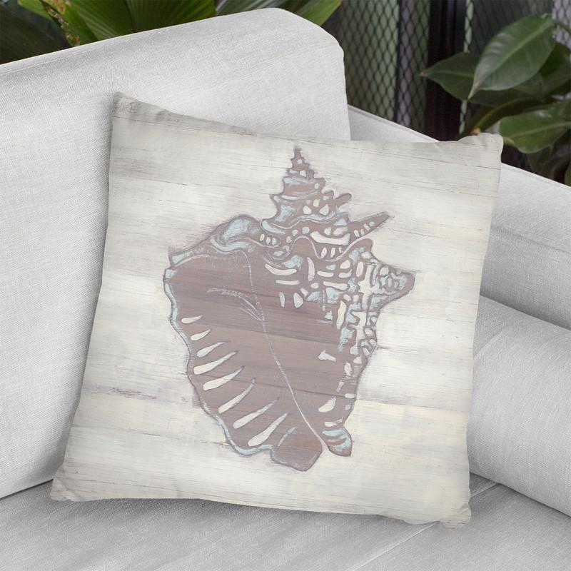 Driftwood Silhouette V Throw Pillow By World Art Group