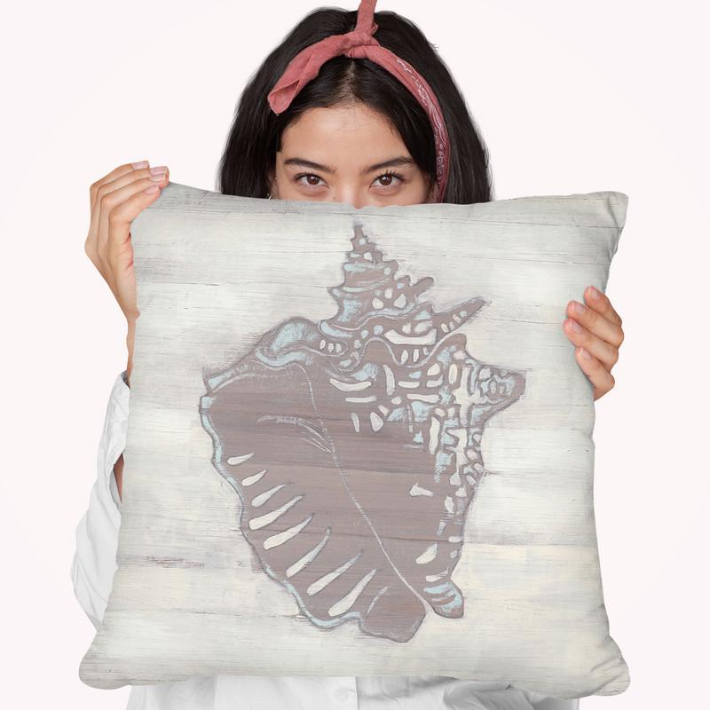 Driftwood Silhouette V Throw Pillow By World Art Group