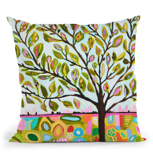 Tree Abstract Throw Pillow By World Art Group
