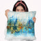 Aqua Azul I Throw Pillow By World Art Group
