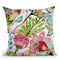Paper Birds I Throw Pillow By World Art Group
