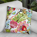 Paper Birds I Throw Pillow By World Art Group