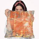 Terre Cotta Lace I Throw Pillow By World Art Group