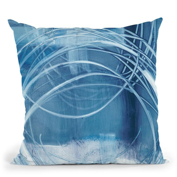 Indigo Expression I Throw Pillow By World Art Group