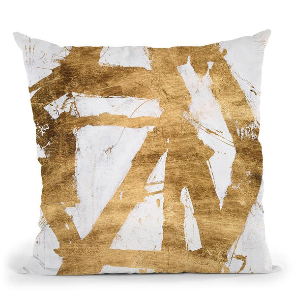 Ace Of Spades In Gold I Throw Pillow By World Art Group