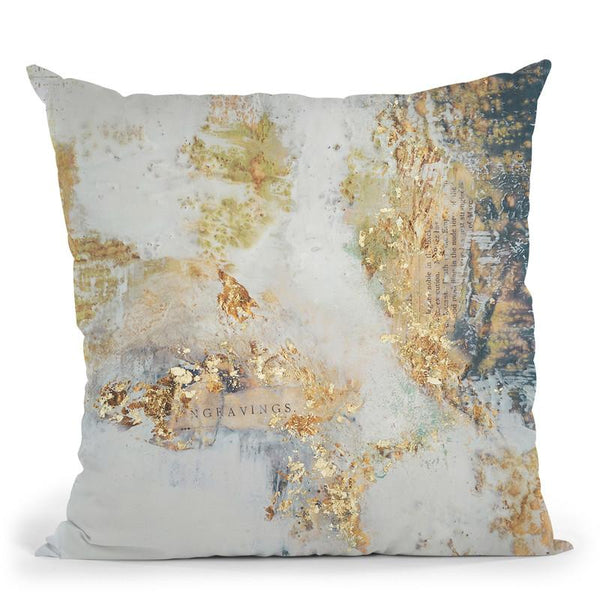 Gilded Aerial Throw Pillow By World Art Group