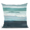 Teal Sea I Throw Pillow By World Art Group