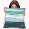 Teal Sea I Throw Pillow By World Art Group