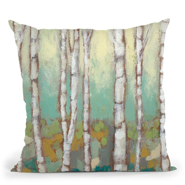 Kaleidoscope Birches I Throw Pillow By World Art Group